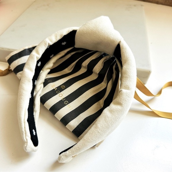 NWOT Lele Sadoughi Knotted Linen Headband - Picture 2 of 4